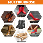 HASTHIP Portable Boots Storage Bag for Travel and Closet with Zip Closure and Clear Window | Black Medium 1 Pack