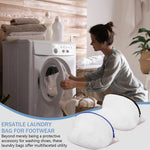 HASTHIP Laundry Bag for Shoes 17.7x11.8x11.8 in with Mesh Zipper Closure and Hanging Strap
