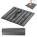 HASTHIP Foldable Stone Bathroom Mat for Kitchens and Entryways featuring Non Slip Surface and 60x39cm Fast Drying Diatom Mud Design