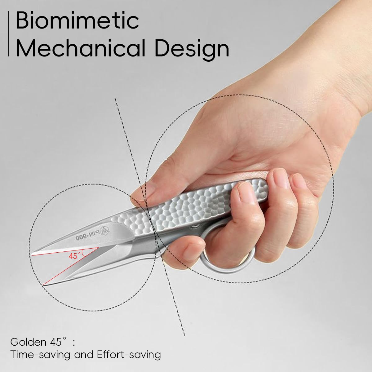 HASTHIP Sewing Scissors for DIY Crafts with Spring Loaded Auto Bounce and Ergonomic Grip