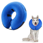 HASTHIP® Collar Iable para Perros y Gatos con Cubierta de Algodón Suave,Talla Ajustable con Correa de Velcro,Protector Antilameduras Después Cirugía (L 38-50cm)