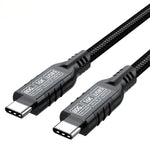 HASTHIP® Cable Thunderbolt 5 USB4 80Gbps 240W, Cargador Rápido Tipo C 16K/Dual 8K, Transferencia de Datos Ultrarrápida, Compatible con Thunderbolt 4/3, MacBook Pro M4, Dell XPS, iPhone 17/16