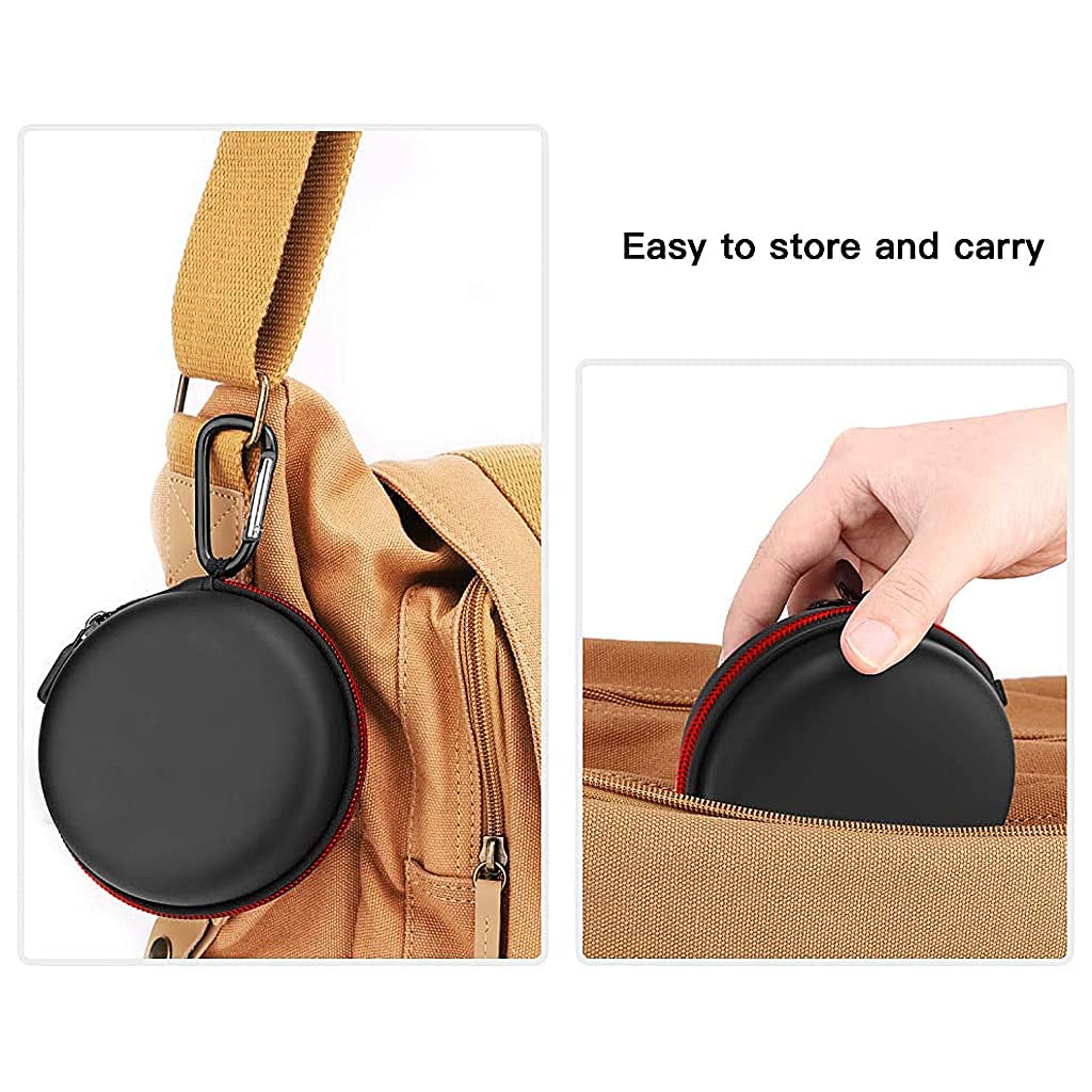 HASTHIP® Special Portable Travel Storage Box for Apple Watch Charging Dock, Compatible with iWatch Series SE/9/8/7/6/5/4/3/2/1, Holder with AirPods 1 & 2 Charging Case Station Organizer (Black)