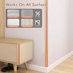 HASTHIP wall molding trim for table edges and door frames featuring self adhesive design 9.84ft x 0.78in in rose gold | flexible PVC corner guard and caulk strip