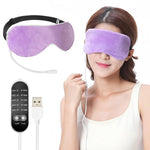 HASTHIP Heated Eye Mask for Sleep and Relaxation with 5-Level 36–50°C Control | USB Powered