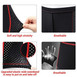 HASTHIP® Pantalones Cortos de Ciclismo para Hombre y Mujer con Acolchado 3D de Gel y Espuma,Antideslizantes,Transpirables Secado Rápido Ropa Interior Deportiva para Bicicleta Negros (M)