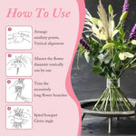 HASTHIP Flower Arrangement Stem Holder for Vase with Spiral Design and Crystal Acrylic Build