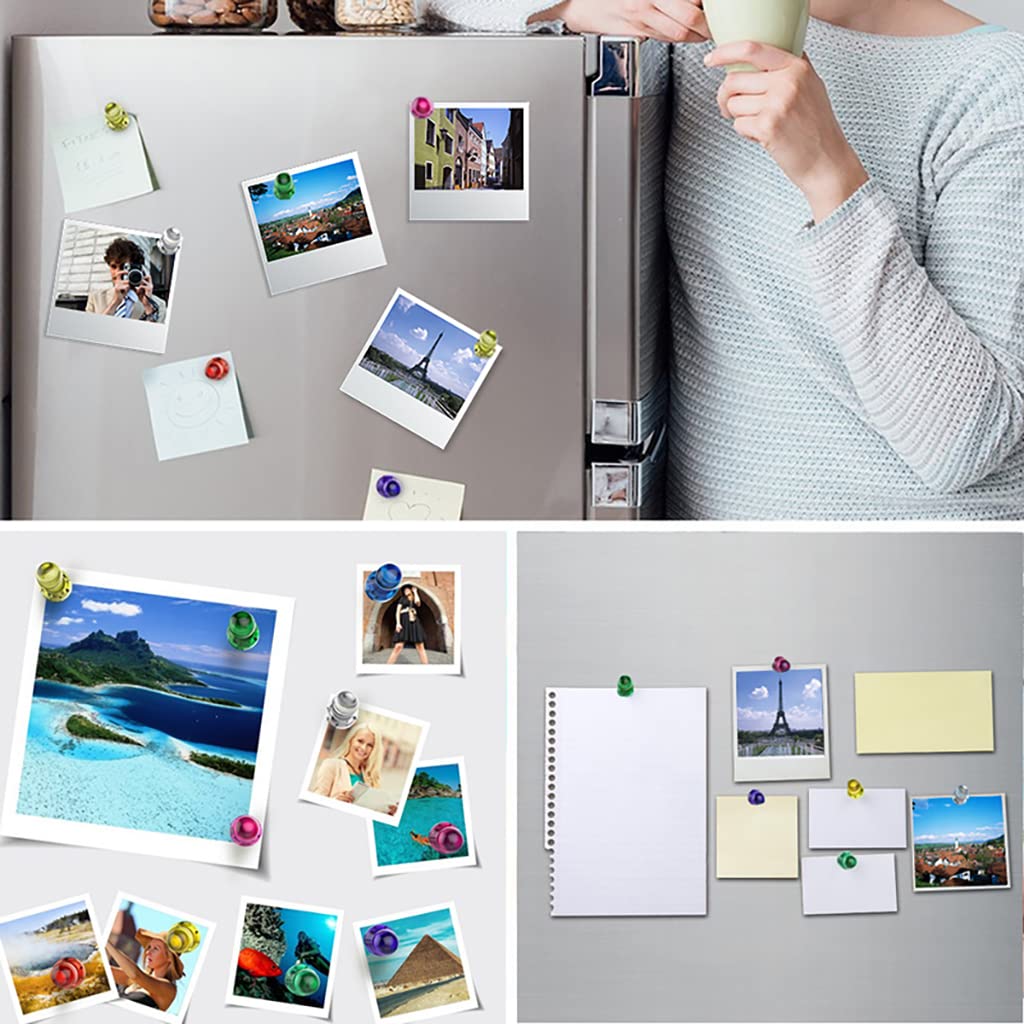 HASTHIP Fridge Magnets for Home and Office with 36pcs Strong Neodymium Core | Colorful Set