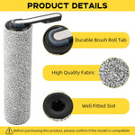 HASTHIP Replacement Brush Roll Set for Tineco S5 S5 Pro with 2 Rolls and 3 HEPA Filters | Soft Microfiber Wet Dry Use
