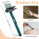 HASTHIP Hair Brush Cleaning Tool with 10 Teeth Rake and Small Brush | 2 PCS Plastic Cleaner