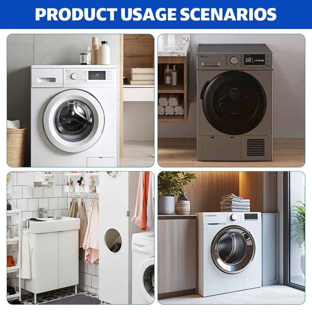 HASTHIP Faucet Tap for Shower and Washing Machine with 3‑Way 1/2 in Valve | Stainless Steel