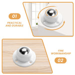 HASTHIP Caster Wheels for Furniture and Small Appliances featuring 360° Swivel | 4pcs Self Adhesive Design with 200kg Capacity and White Finish