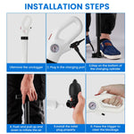 HASTHIP Pressurized Toilet Plunger for Clog Removal with Built-in Air Pump and Barometer | Multi-Attachment Heads for Toilets Sinks and Bathtubs