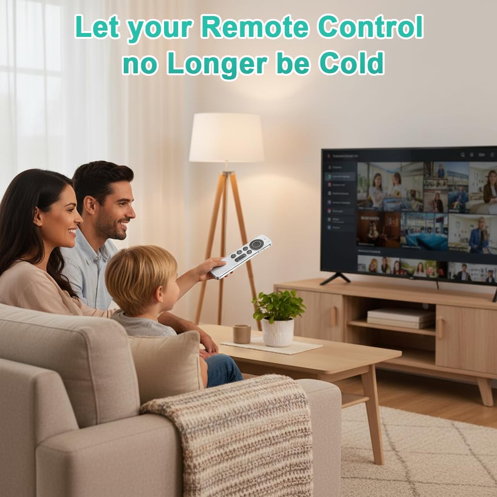 HASTHIP® Funda de Silicona para Mando Apple TV 4K 2ª/3ª Generación, Cubierta Protectora Antigolpes Ligera con Agarre Antideslizante y Correa para Siri Remote