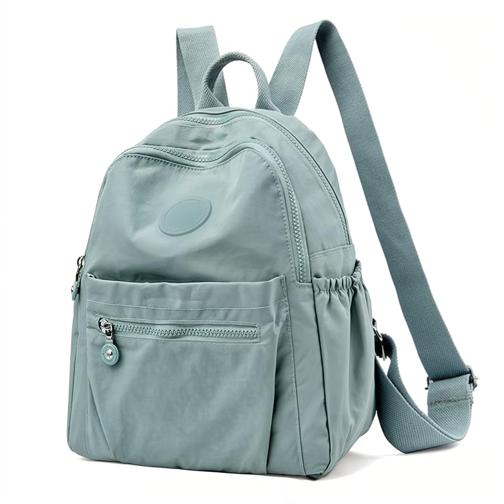 HASTHIP® Mochila para Mujer de Nylon Antirrobo, Mochila Escolar Casual Impermeable Multiusos de Gran Capacidad para Viaje, Diario y Universidad