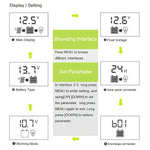 20A 12V/24V Solar Charge Controller Solar Panel Controller Intelligent Regulator with Dual USB Port 5V Light Timer Control LCD Display