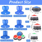 HASTHIP Cache Aerator Set for Sink Faucets with 12 pcs and 6 Removal Keys | ABS Material