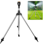 Garden Sprinker with Tripod for Garden Agriculture Watering, 360° Rotating Irrigation Sprinkler for Plants Watering, Gardening Watering Systems, Coverage 10m in Diameter