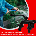 HASTHIP Faucet Splitter for Garden Watering with Dual Outlet Control Valve Zinc Alloy | Leak‑Proof Accessories