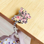 HASTHIP Purse Hook for Table with Anti Slip Base and Foldable Butterfly Design | 2Pcs Set