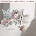 HASTHIP DIY 5D Diamond Painting Art Kit for Dreamy Unicorn 9.3 in Desk Decoration with Tools and Color Gems