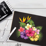 HASTHIP White Acrylic Paint Pens for DIY Crafts with 2mm Fiber Tip | 8 Pack Waterproof Set