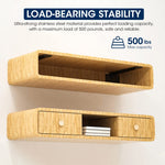 HASTHIP Shelf Brackets for Wall Shelves featuring 90 Degree Heavy Duty Design and Black Iron Finish