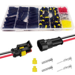HASTHIP® 20 Juegos Conectores de Cable Eléctrico de 2 Pines Impermeables,Conectores Automotrices Rápidos 2 Vías para Coche,Camión Moto y Barco Apto para Cables 16-22 AWG Enchufe Mach
