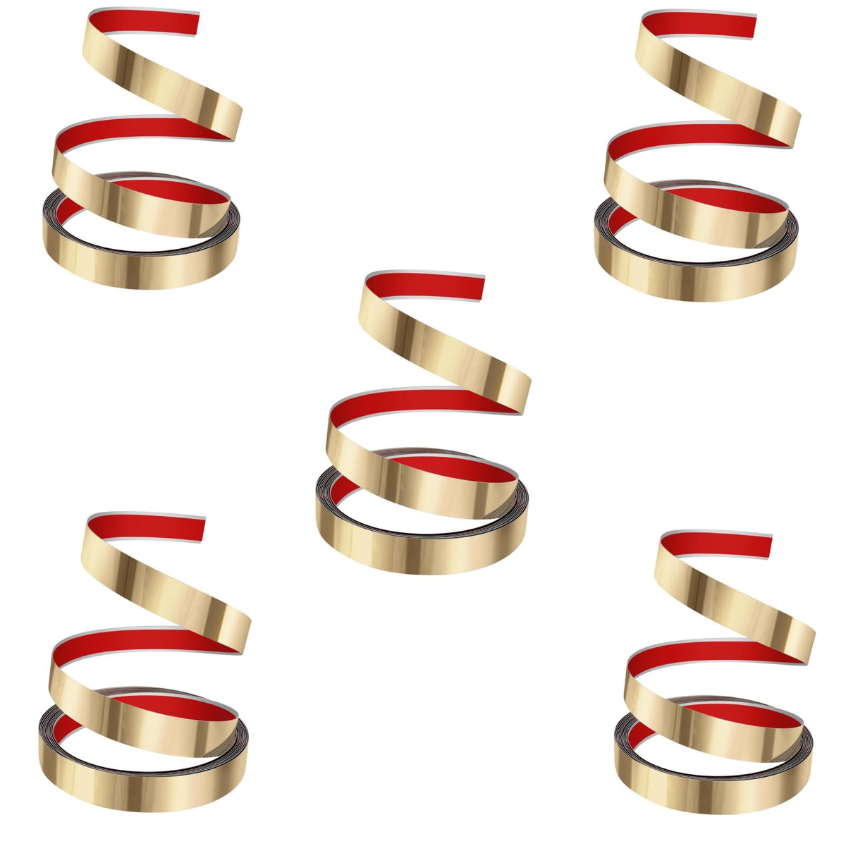 HASTHIP metal trim wall strip for DIY décor featuring self adhesive 16.4ft gold stainless steel | mirror finish for tile edge and cabinet molding