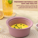 HASTHIP Silicone Microwave Steamer for Baby Food and Vegetables with Spill-Proof Lid | 700ml BPA-Free Bowl