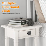 HASTHIP Drawer Pulls for Cabinets and Drawers with 1.26 in Square Ergonomic Grip | Black Aluminum Alloy Handles