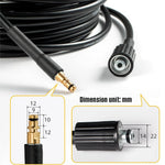 HASTHIP Pressure Washer Hose 6m 5800 PSI for Car Cleaning with PVC Material | 2PCS Set
