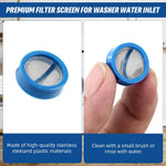 HASTHIP Washing Machine Filters 20pcs 2cm Stainless Steel Fine Mesh for Drain Hose Protection