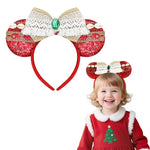HASTHIP® Red Sequin Bow Headband for Girls