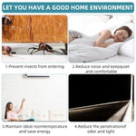 HASTHIP Door Sweep Sealing Strip for Home Gaps 3.3ft with Screw-Fixed Aluminum Alloy | Blocks Dust and Insects