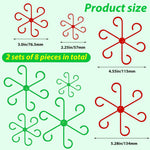 HASTHIP Flower Support Spider Clips for Peonies and Tomatoes with 6 Leg Rings 8pcs 4 Sizes