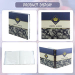 HASTHIP Photo Album for 4x6 and 5x7 Photos with 600 Pockets and Vintage Embossed Cover | Blue