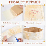 HASTHIP Trim Sticker for Home Decor featuring 3D Embossing | 3 in x 30 ft Self-Adhesive Border