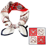 HASTHIP® Pañuelo de Satén Cuadrado para Mujer 23x23 Pulgadas,Suave y Elegante Bufanda de Seda con Sensación Seda,Ligero y Transpirable Accesorio Moda (Rojo)