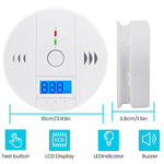 HASTHIP Carbon Monoxide Detector for Home with 85dB Alarm and LCD Display | Battery Operated