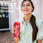 HASTHIP Beverage Can Sleeves for 500ml Drinks with Anti Slip Zip Top Design | Elastic Silicone Covers