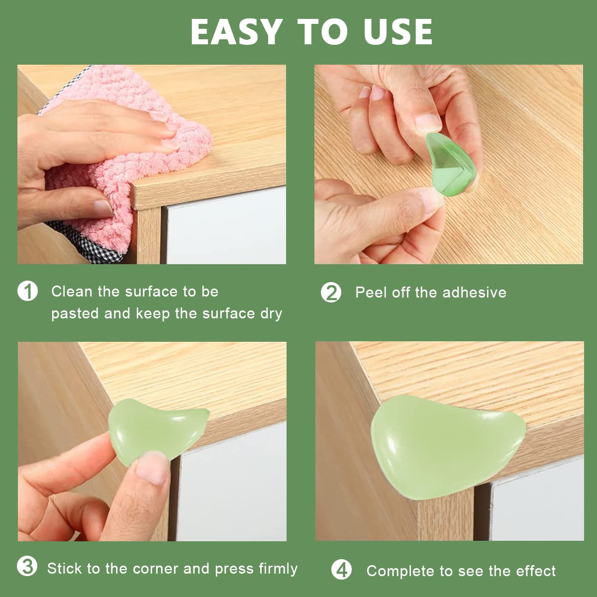Table Corner Protector, Home Safety Luminous Round Table Corner Protector, Baby Safety Corner Protector for Table, Furniture, Sharp Edges Baby Anti-Collision Corner Guard