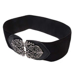 Women's Leather Waist Belt - Classic and Fashionable PU Leather Design with Wide Elastic Band for Comfortable Wear - Slim Your Waist and Midriff Instantly
