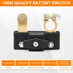HASTHIP® Interruptor de Desconexión de Batería para Coche 12V 24V,Corta Corriente Antirrobo con Bajo Consumo y Control Remoto,Interruptor Apagado Universal para Auto Camión Barco y SU