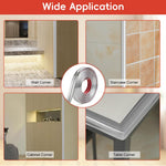 HASTHIP Wall Molding Trim for Corner Protection featuring Self Adhesive L Corner Design 9.84ft PVC Silver