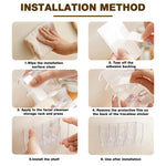 HASTHIP Wall Skincare Organizer for Bathroom and Kitchen featuring 4 Slot Acrylic Design | Drill Free Adhesive Holder