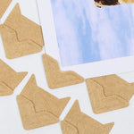 HASTHIP Photo Corner Stickers for Scrapbooking and Albums with 10 Sheets 2x2 cm Beige