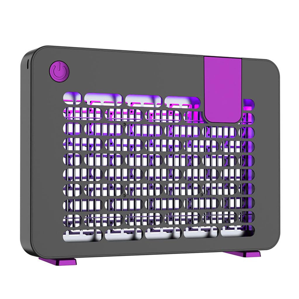HASTHIP UV Mosquito Trap Lamp with 390nm Purple Light and 3000V Grid for Indoor Outdoor Use
