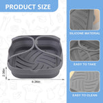 HASTHIP Baking Tray for Air Fryer with Raised Grooves and Handles 21x6cm Silicone Liner | Foldable Oven Pot in Grey