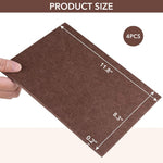 HASTHIP Furniture Felt Pads for Hardwood Floors with 3M Self Adhesive 4Pack 21x30cm | Cuttable Non Slip Noise Reduction Protectors